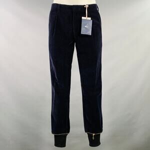 KOLOR Size L Navy Cotton Velvet Joggers Casual Pants
